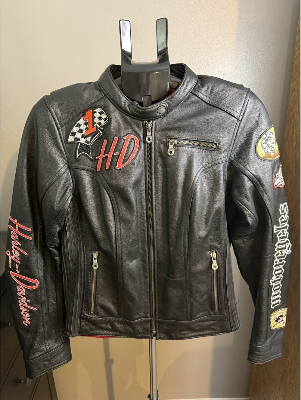 Harley Davidson Joyride 3-in-1 Leather Jacket She Devil Race Team S 97071-11VW